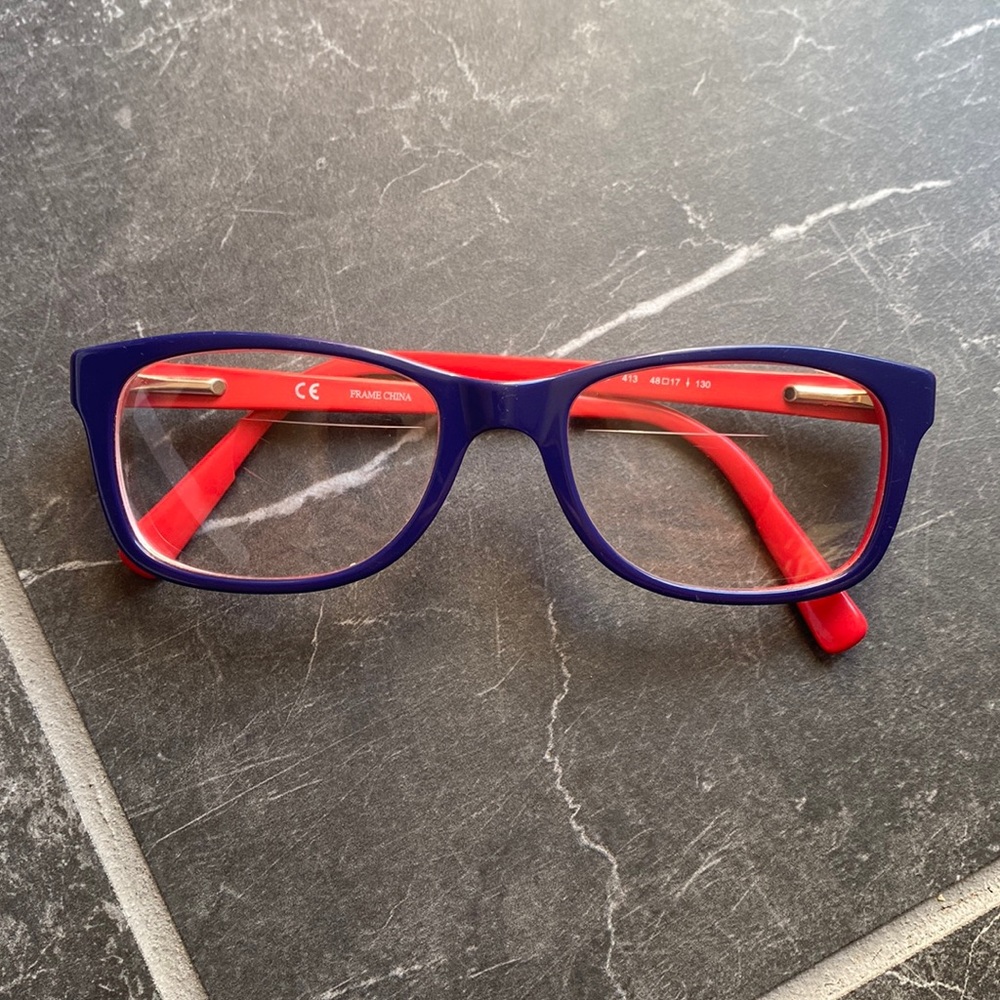 Nike unisex children’s glasses. Blue & red in EUC.